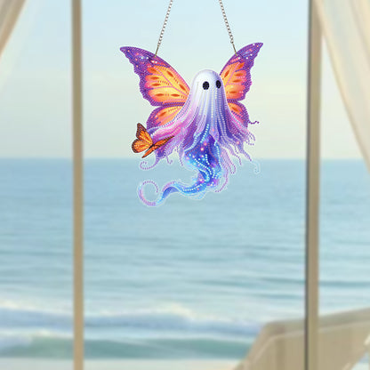 Acrylic 2D Flat DIY Hanging Diamond Art Kits Special Shape Wall Door Decoration