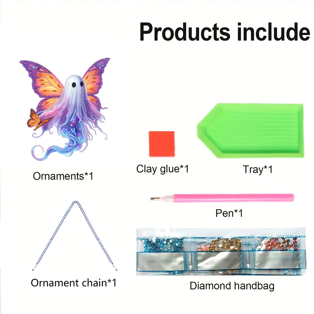 Acrylic 2D Flat DIY Hanging Diamond Art Kits Special Shape Wall Door Decoration
