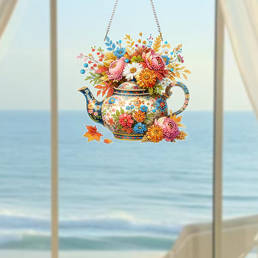 Acrylic 2D Flat DIY Hanging Diamond Art Kits Special Shape Wall Door Decoration