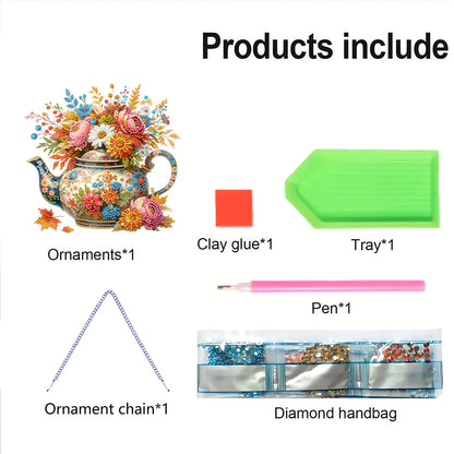 Acrylic 2D Flat DIY Hanging Diamond Art Kits Special Shape Wall Door Decoration