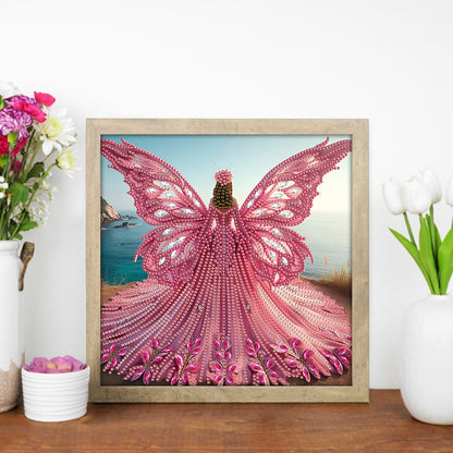 Winged Angel Girl - Special Shaped Drill Diamond Painting 30*30CM