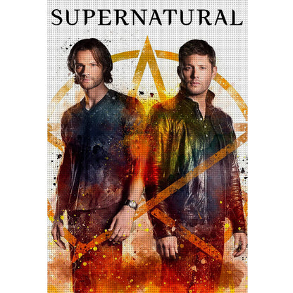 Dean And Sam - 11CT Stamped Cross Stitch 40*60CM