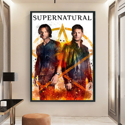 Dean And Sam - 11CT Stamped Cross Stitch 40*60CM