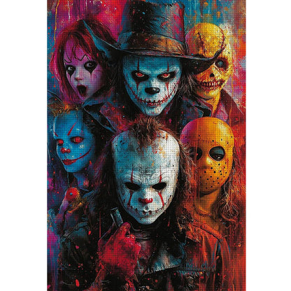 Horror Halloween - 11CT Stamped Cross Stitch 40*60CM