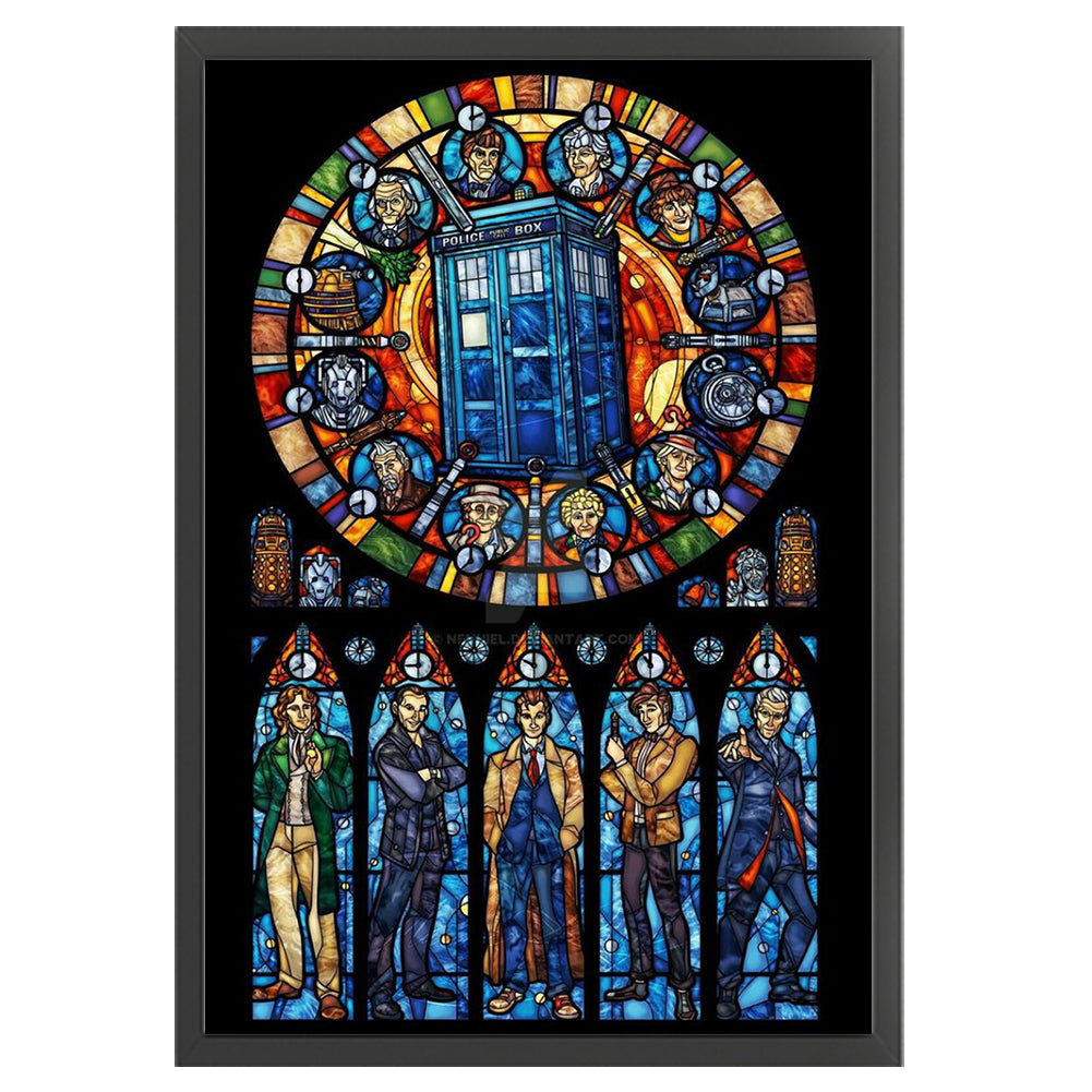 Doctor Who Telephone Booth - 11CT Stamped Cross Stitch 40*60CM