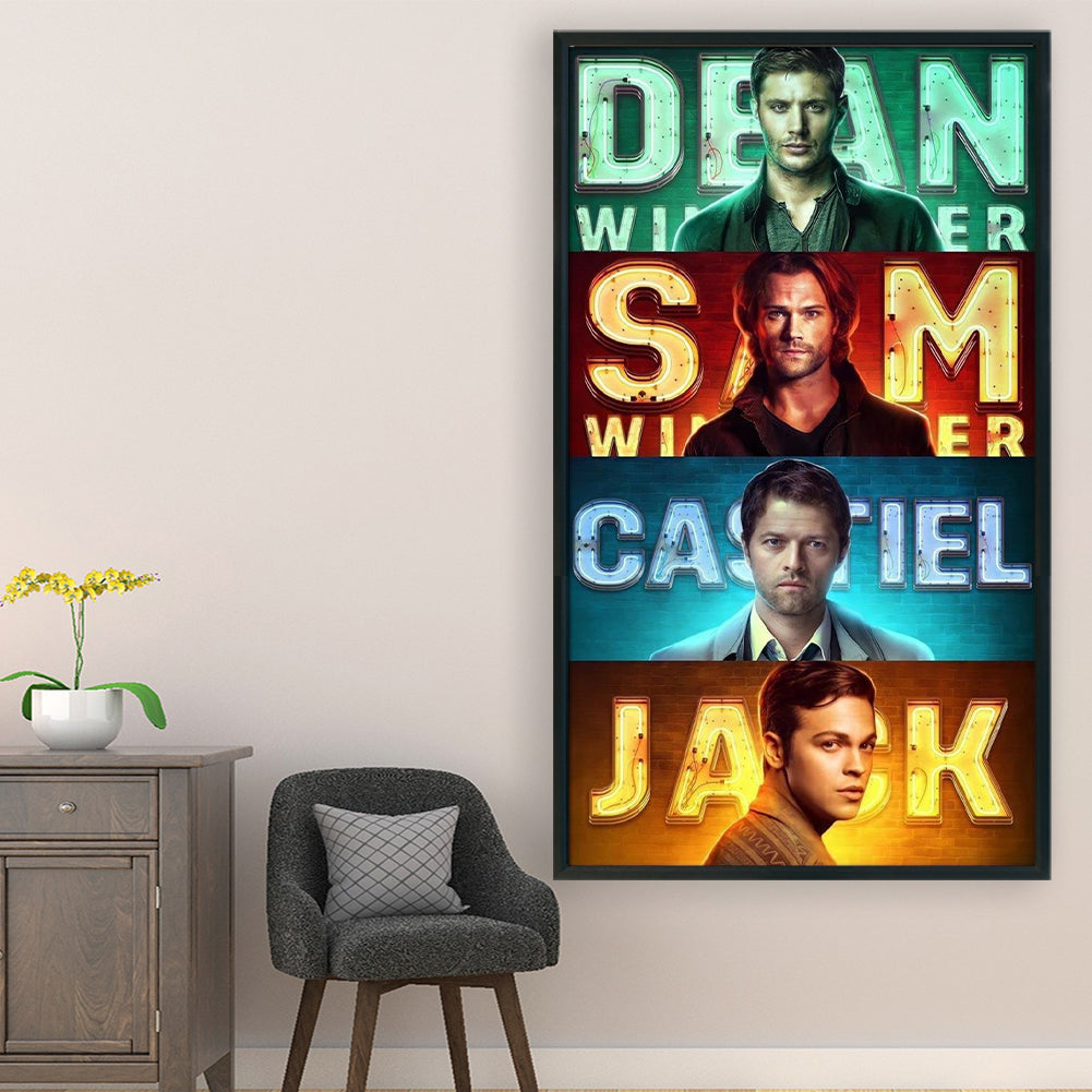 Supernatural - 11CT Stamped Cross Stitch 40*70CM