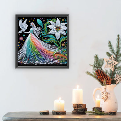 Daisy Girl - Special Shaped Drill Diamond Painting 30*30CM