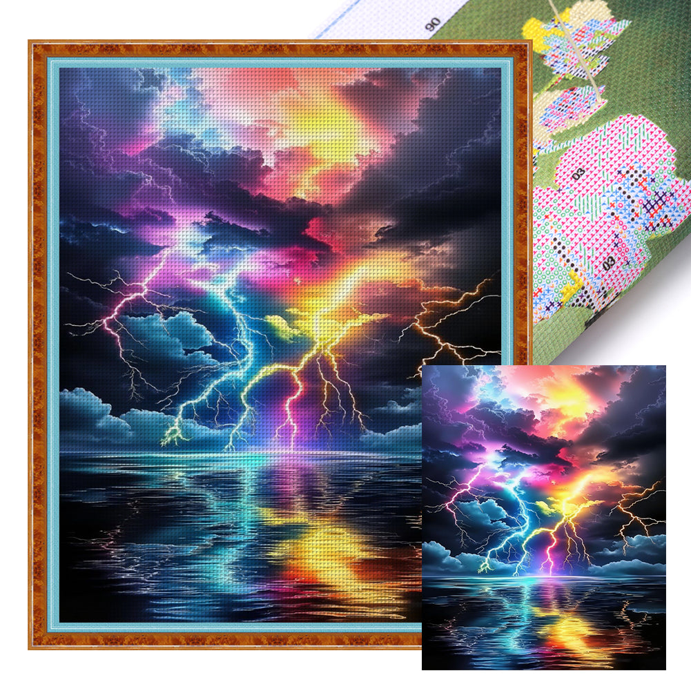 Lightning - 11CT Stamped Cross Stitch 40*50CM