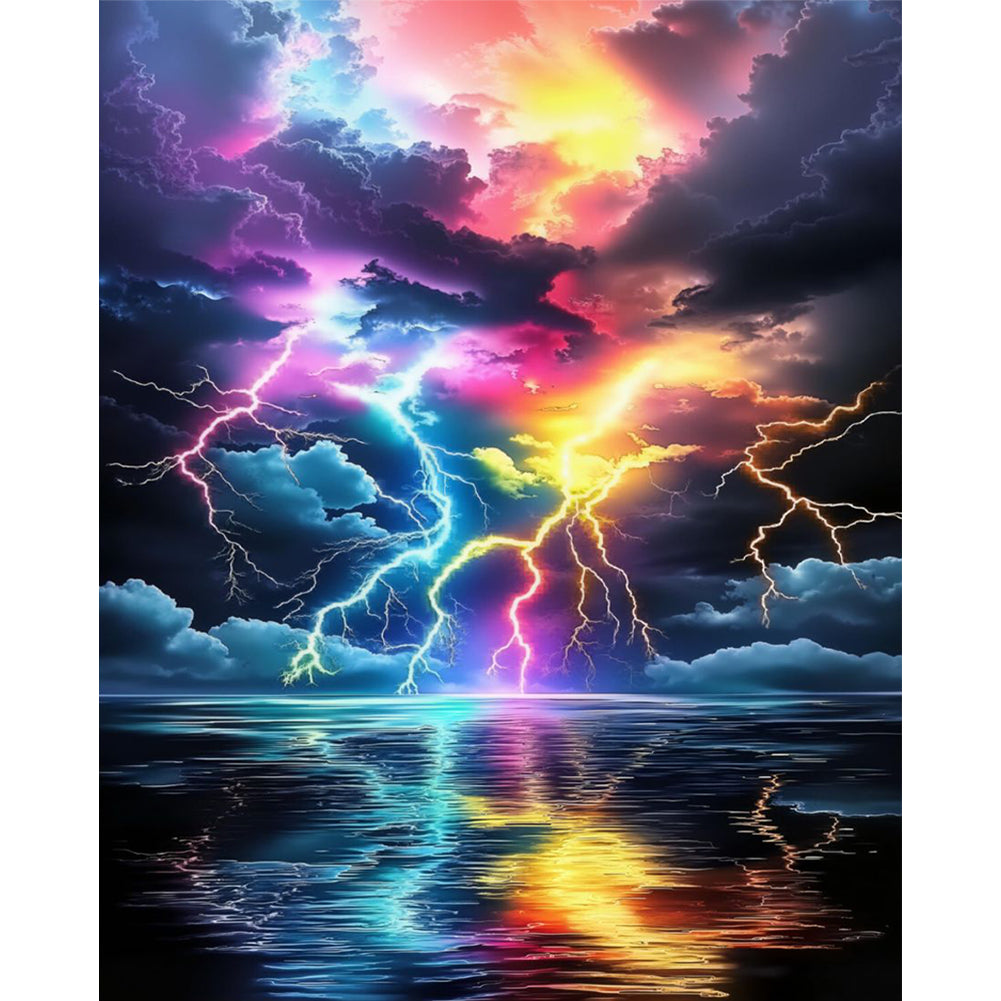 Lightning - 11CT Stamped Cross Stitch 40*50CM