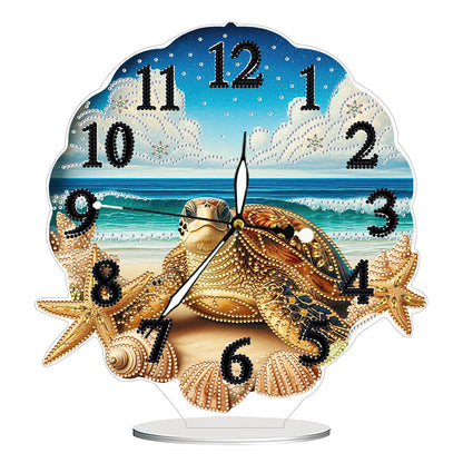 Acrylic Special Shape Flower Bird DIY Crystal Diamond Clock for Adults Beginners