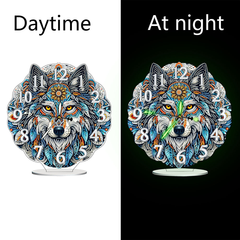 Acrylic Special Shape Flower Bird DIY Crystal Diamond Clock for Adults Beginners