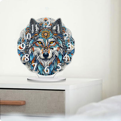 Acrylic Special Shape Flower Bird DIY Crystal Diamond Clock for Adults Beginners