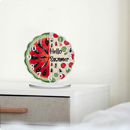 Acrylic Special Shape Flower Bird DIY Crystal Diamond Clock for Adults Beginners