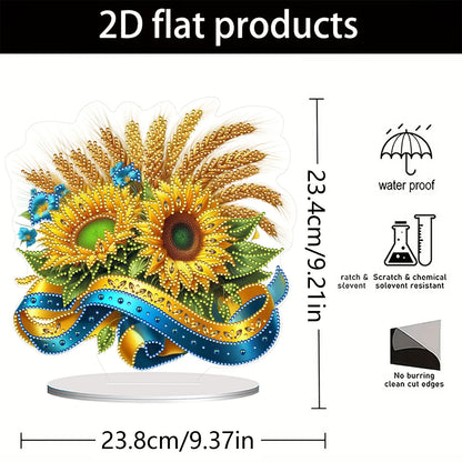 Flower Double Sided Effect DIY Table Top Diamond Painting Ornament Kits Decor