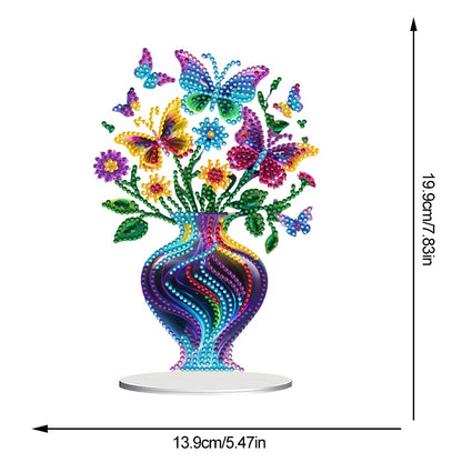 Flower Double Sided Effect DIY Table Top Diamond Painting Ornament Kits Decor