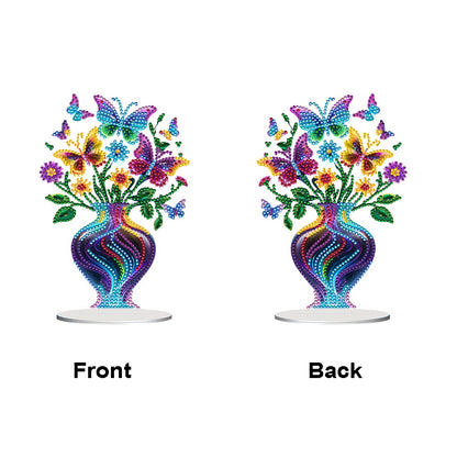 Flower Double Sided Effect DIY Table Top Diamond Painting Ornament Kits Decor