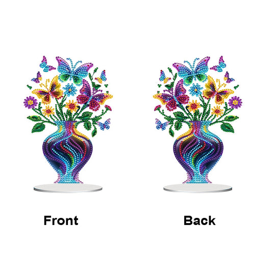 Flower Double Sided Effect DIY Table Top Diamond Painting Ornament Kits Decor
