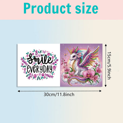 6PCS DIY Rhinestone Diamond Art Mosaic Postcards for Festivals and Celebrations