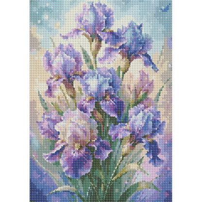 Iris - Full Round Drill Diamond Painting 30*40CM
