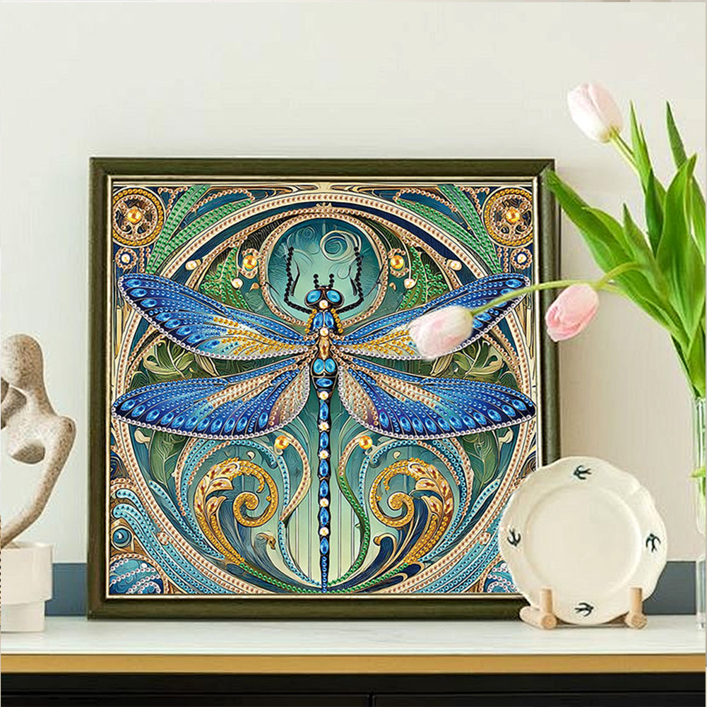 Dragonfly - Special Shaped Drill Diamond Painting 30*30CM