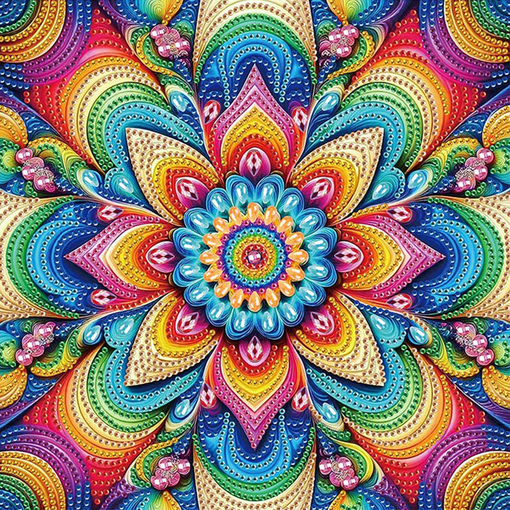 Mandala - Special Shaped Drill Diamond Painting 30*30CM