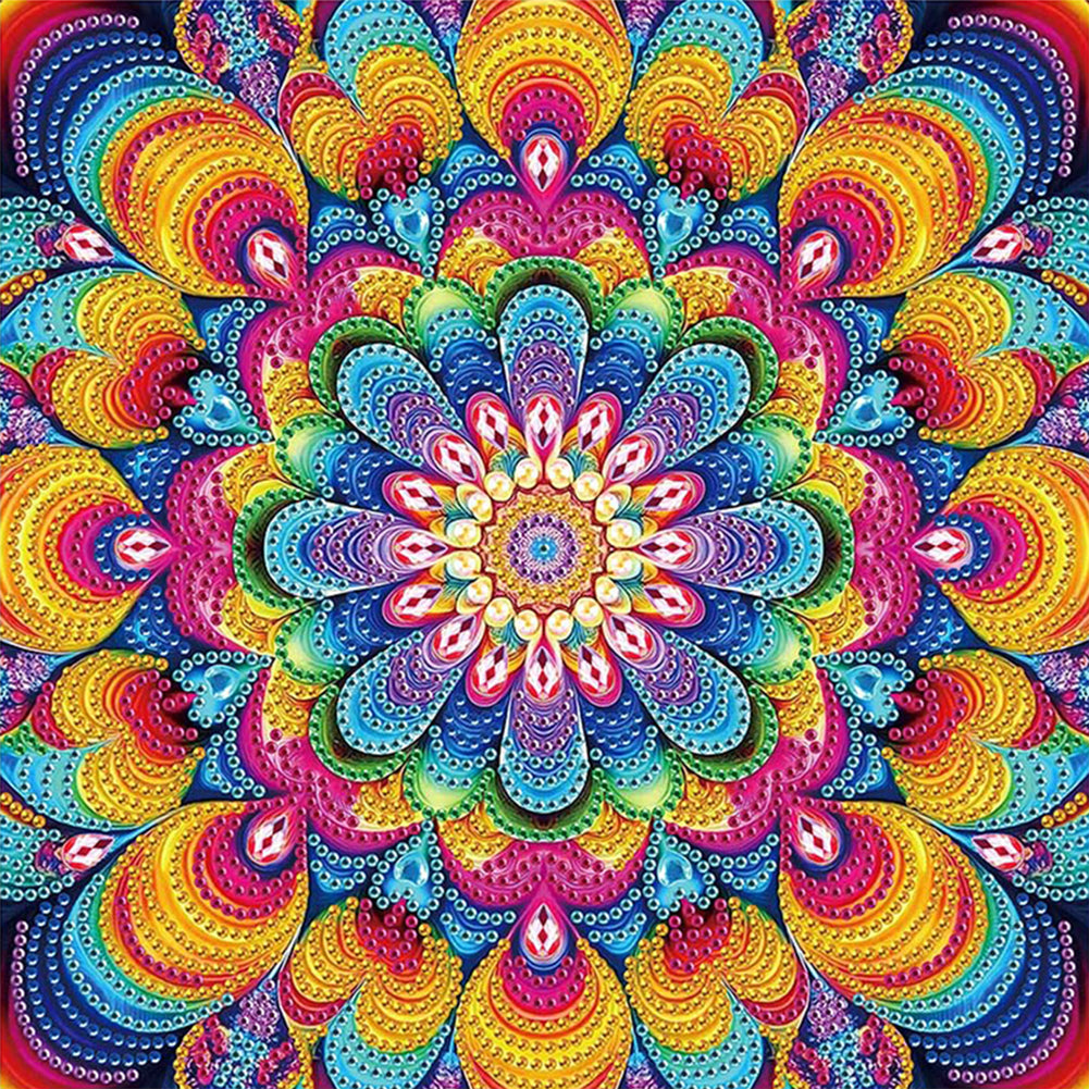 Mandala - Special Shaped Drill Diamond Painting 30*30CM
