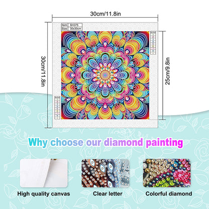 Mandala - Special Shaped Drill Diamond Painting 30*30CM