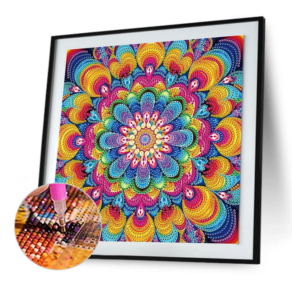 Mandala - Special Shaped Drill Diamond Painting 30*30CM