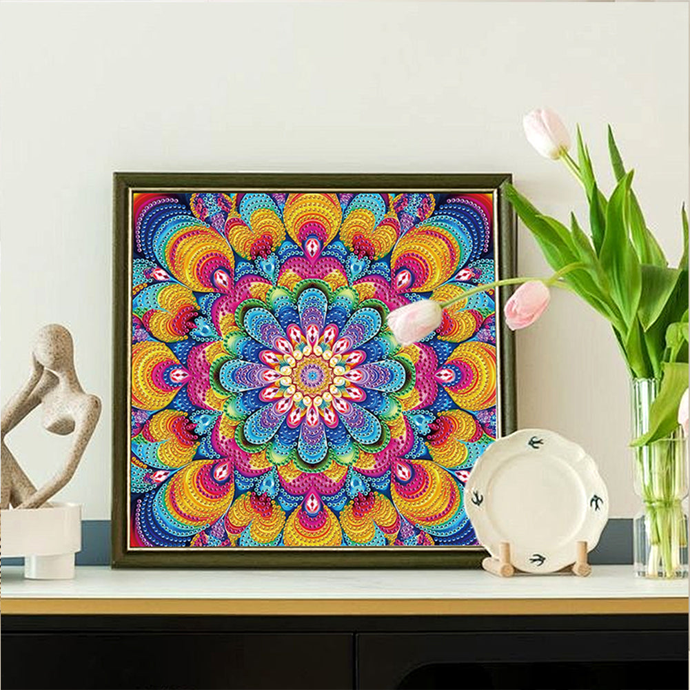 Mandala - Special Shaped Drill Diamond Painting 30*30CM