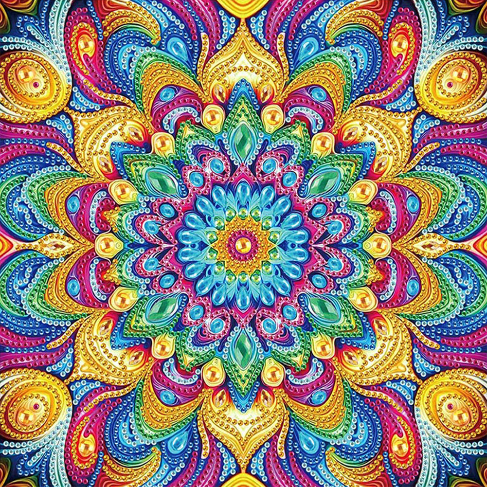 Mandala - Special Shaped Drill Diamond Painting 30*30CM
