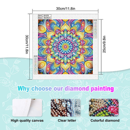 Mandala - Special Shaped Drill Diamond Painting 30*30CM