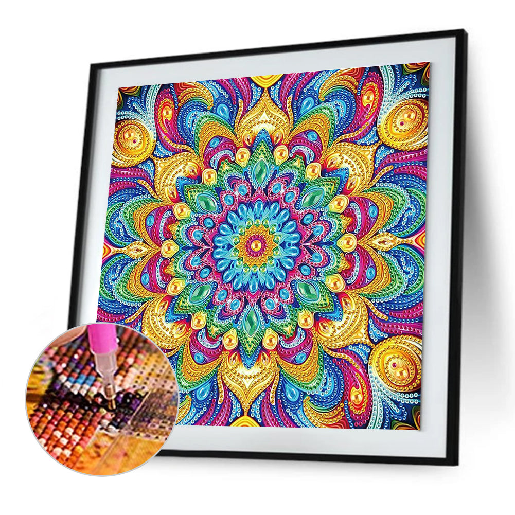 Mandala - Special Shaped Drill Diamond Painting 30*30CM