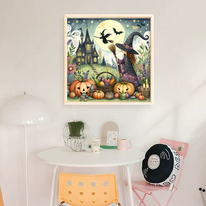 Witch - 11CT Stamped Cross Stitch 50*50CM