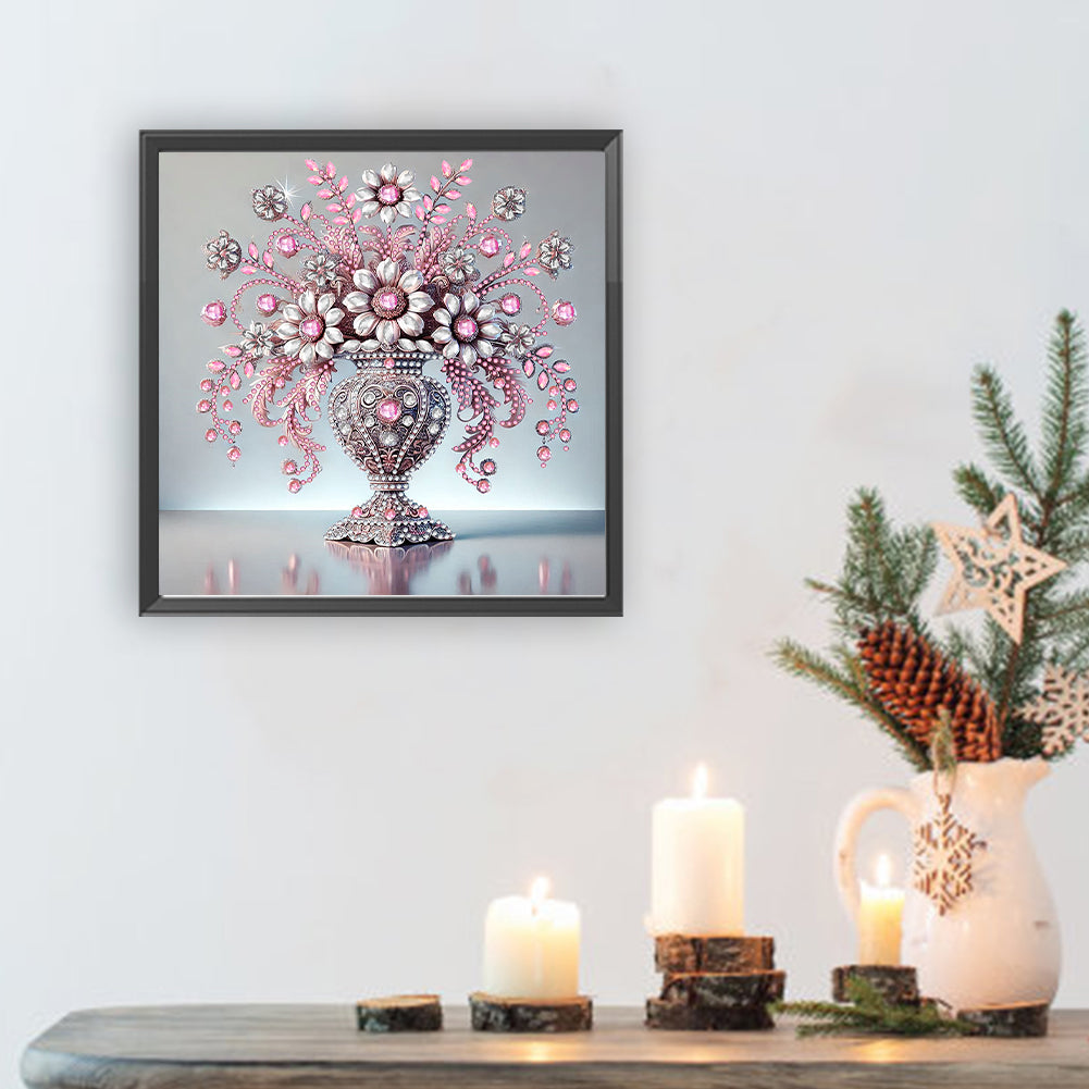 Gem Vase - Special Shaped Drill Diamond Painting 30*30CM