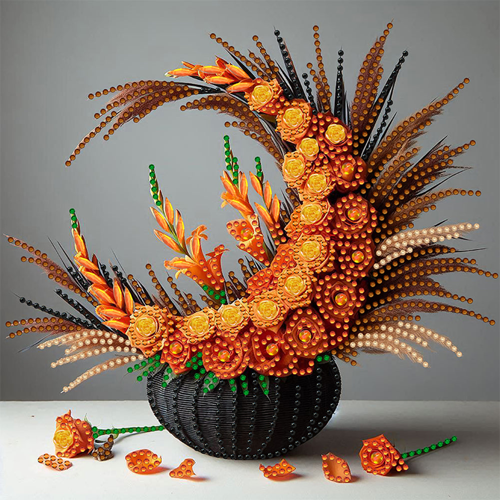 Flower Basket - Special Shaped Drill Diamond Painting 30*30CM