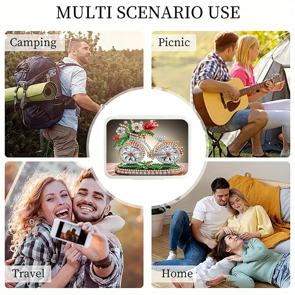 Animals Pill Storage Box Diamond Painting Pill Case Pill Dispenser for Art Craft