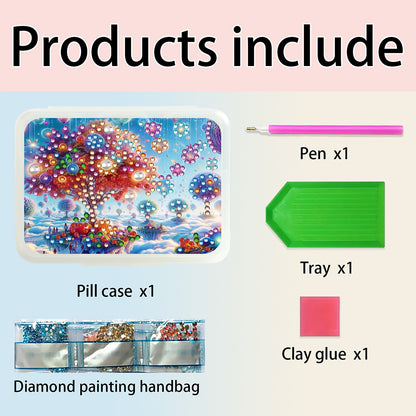 Animals Pill Storage Box Diamond Painting Pill Case Pill Dispenser for Art Craft