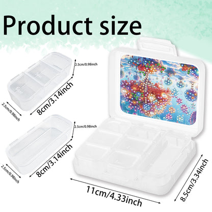 Animals Pill Storage Box Diamond Painting Pill Case Pill Dispenser for Art Craft