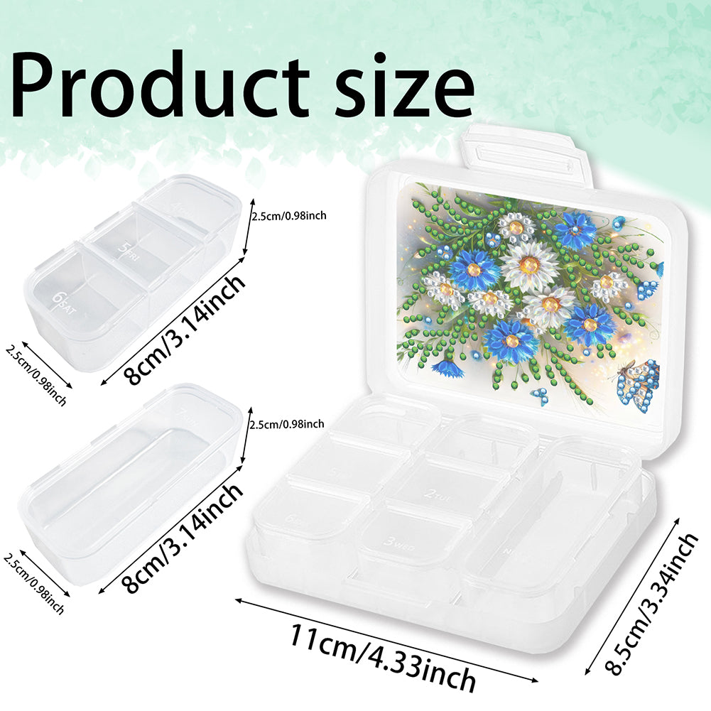Animals Pill Storage Box Diamond Painting Pill Case Pill Dispenser for Art Craft