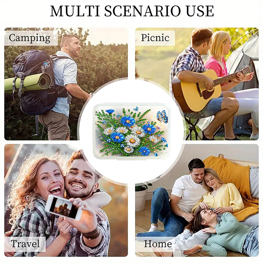 Animals Pill Storage Box Diamond Painting Pill Case Pill Dispenser for Art Craft