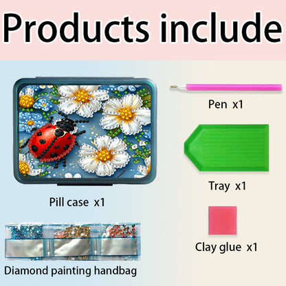 Animals Pill Storage Box Diamond Painting Pill Case Pill Dispenser for Art Craft