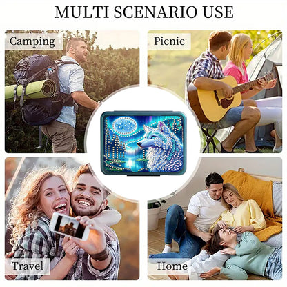 Animals Pill Storage Box Diamond Painting Pill Case Pill Dispenser for Art Craft
