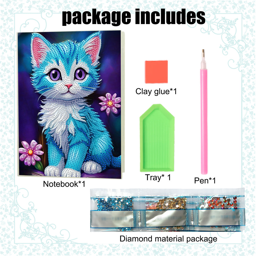 DIY Special Shaped Diamond Painting Notebook 50 Pages A5 Diamond Art Diary Book