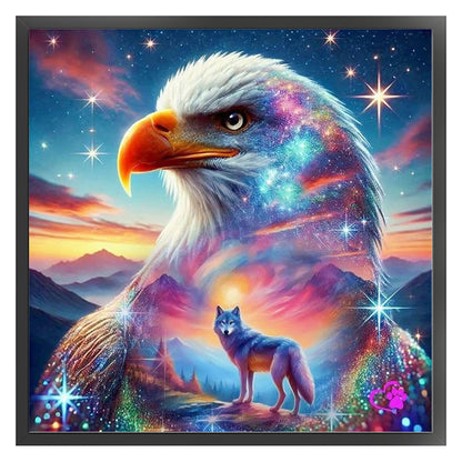 Eagle - 11CT Stamped Cross Stitch 40X40CM