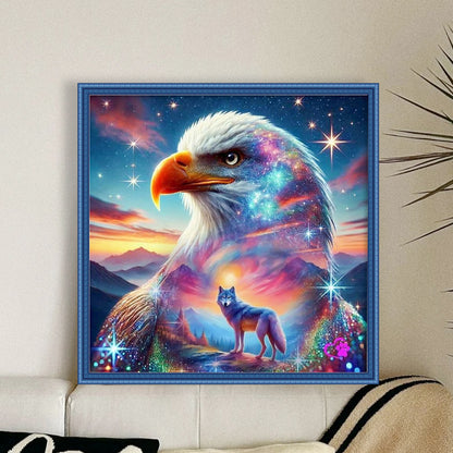 Eagle - 11CT Stamped Cross Stitch 40X40CM