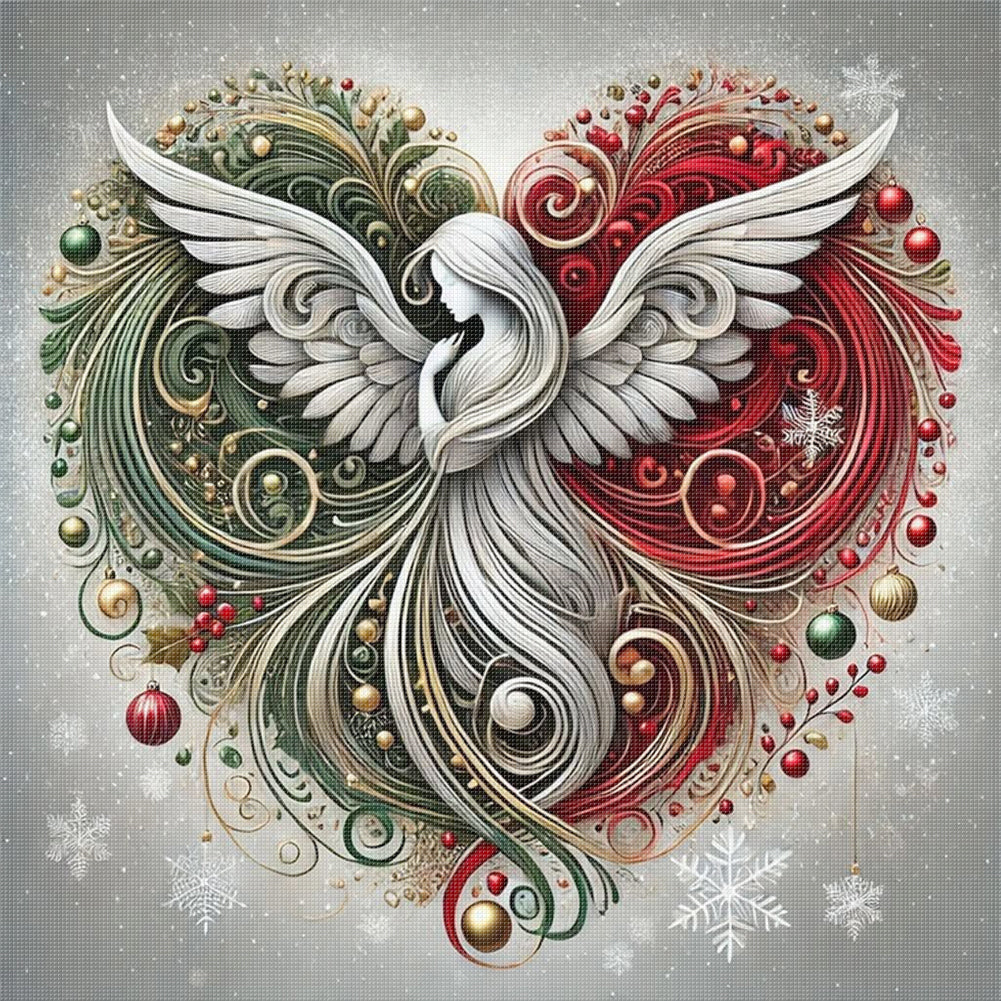 Love Angel - 11CT Stamped Cross Stitch 45*45CM