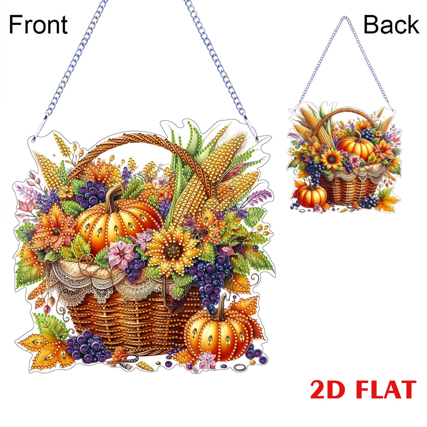 2D Flat DIY Diamond Art Pendant Diamond Painting Set Home Wall Decoration Crafts