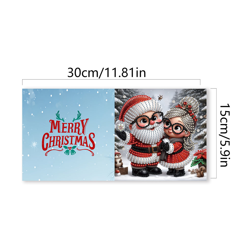 6/10/12 PCS DIY Diamond Art Greeting Cards Thank You Cards and Holiday Blessings