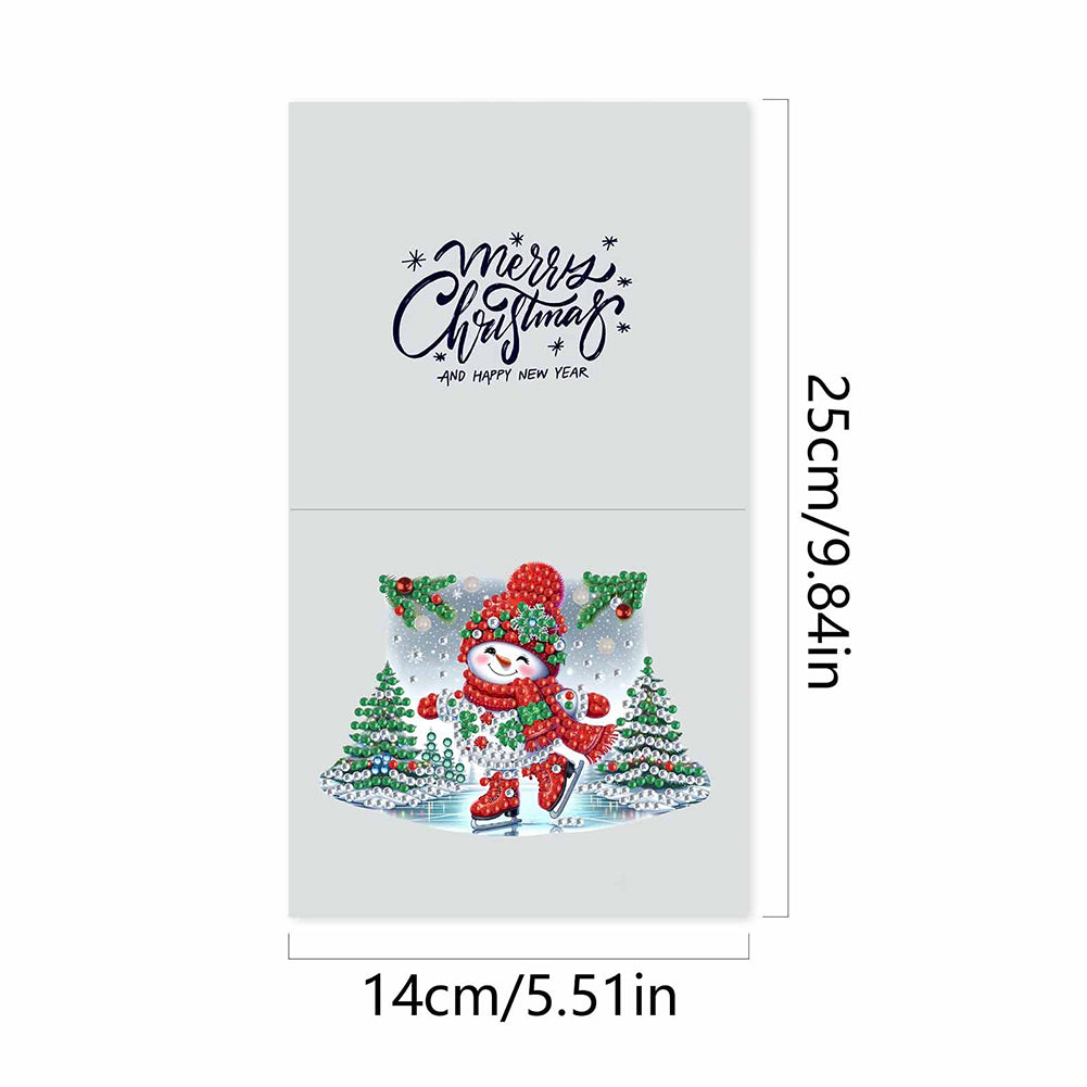 6/10/12 PCS DIY Diamond Art Greeting Cards Thank You Cards and Holiday Blessings