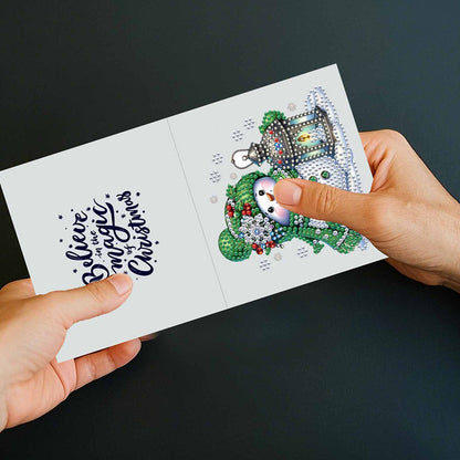 6/10/12 PCS DIY Diamond Art Greeting Cards Thank You Cards and Holiday Blessings